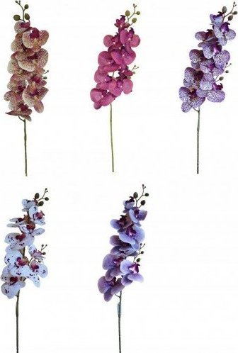 BTS Sztuczny storczyk kwiat gałązka ozdobna 100 cm