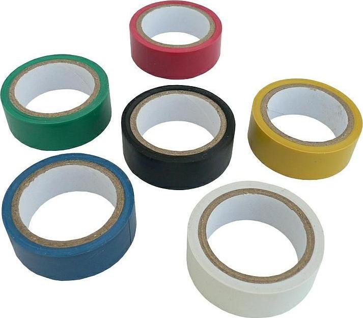 Carcommerce TAŚMA IZOLACYJNA KOLOR - KOMPLET [6szt]