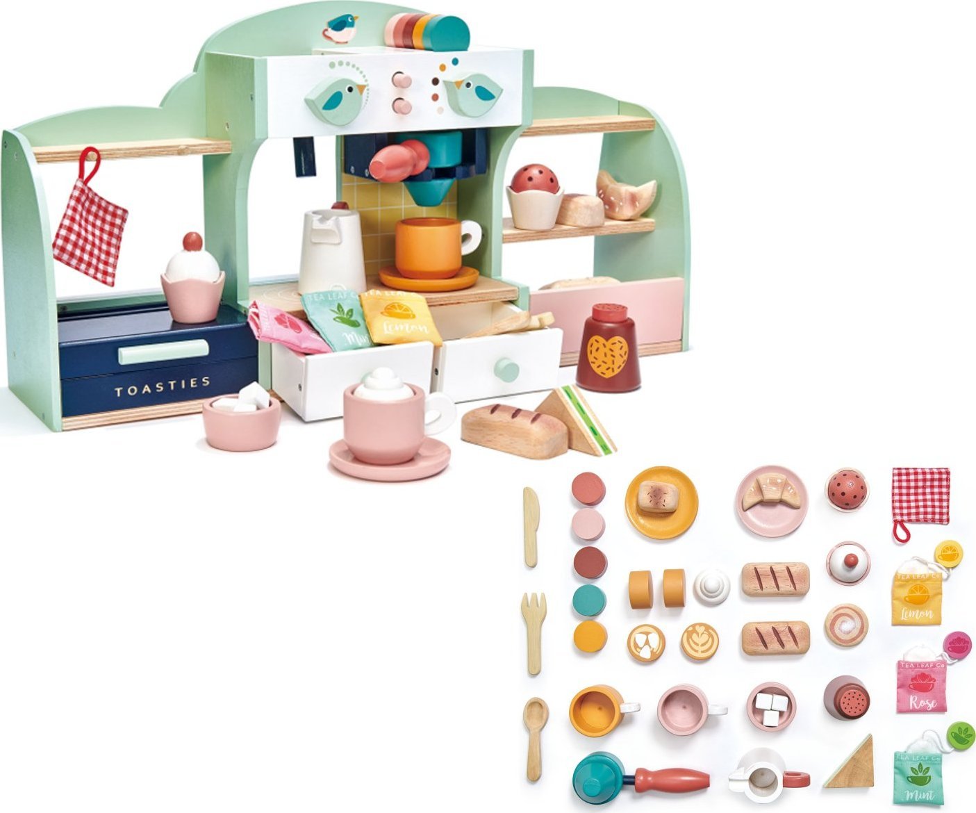 Tender Toys Drewniana zabawka kawiarenka Bird's Nest Tender Leaf Toys