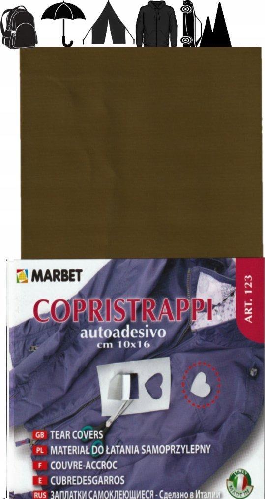 Marbet Łata Nylonowa wodoodporna samoprzylepna do kurtek 123 marbet 37