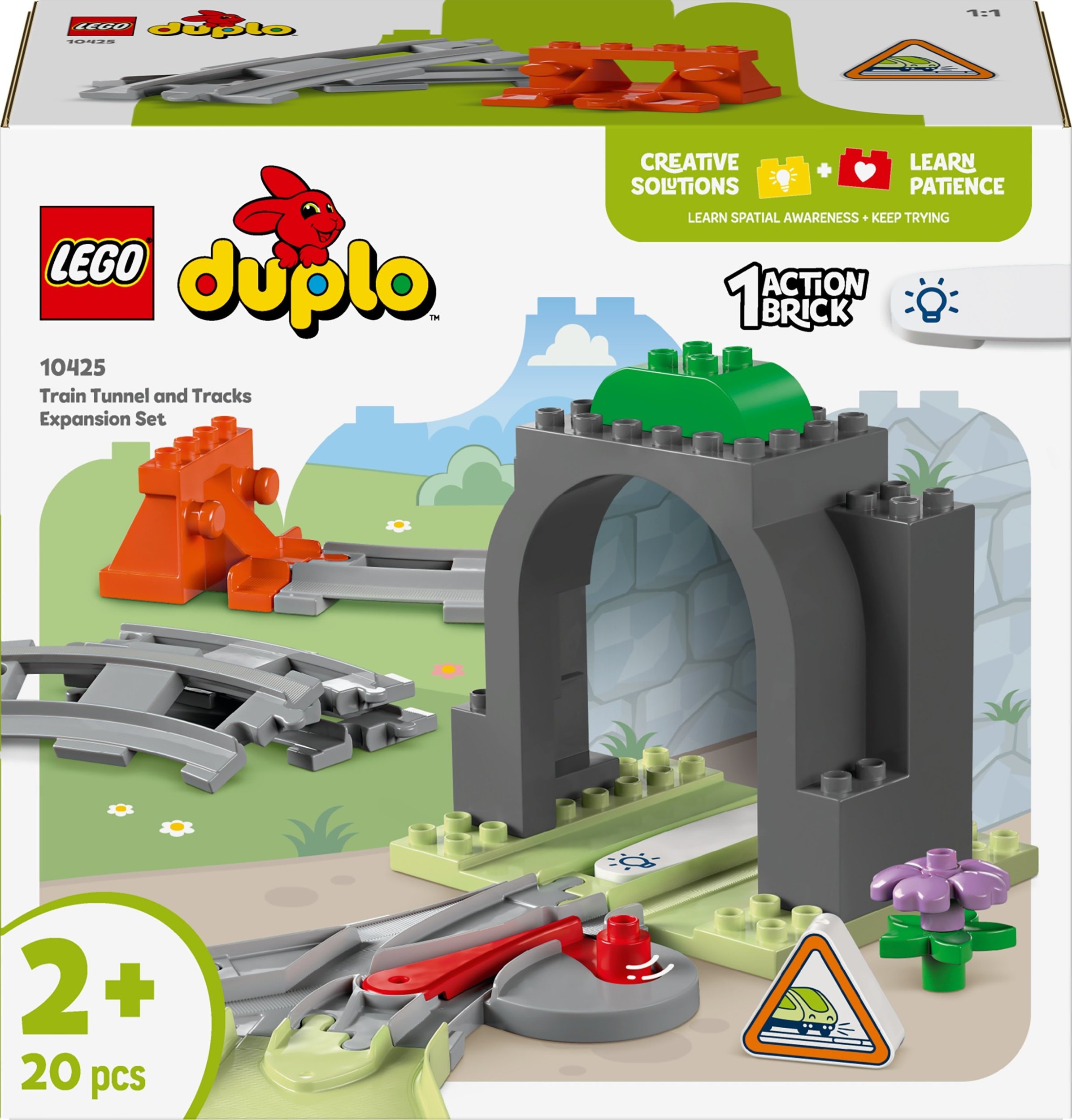 LEGO Duplo Tunel i tory kolejowe — zestaw rozszerzający (10425)