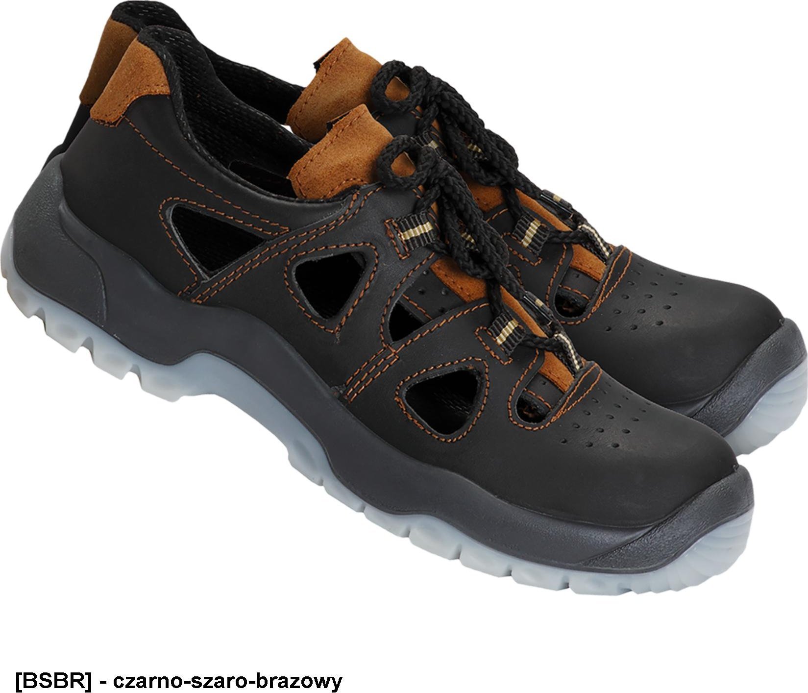 PPO Model 52 BPPOS52 S1 SRC - sandał skóra licowa, antyelektrostatyczny, podnosek, krótki kontakt do 120 C 46