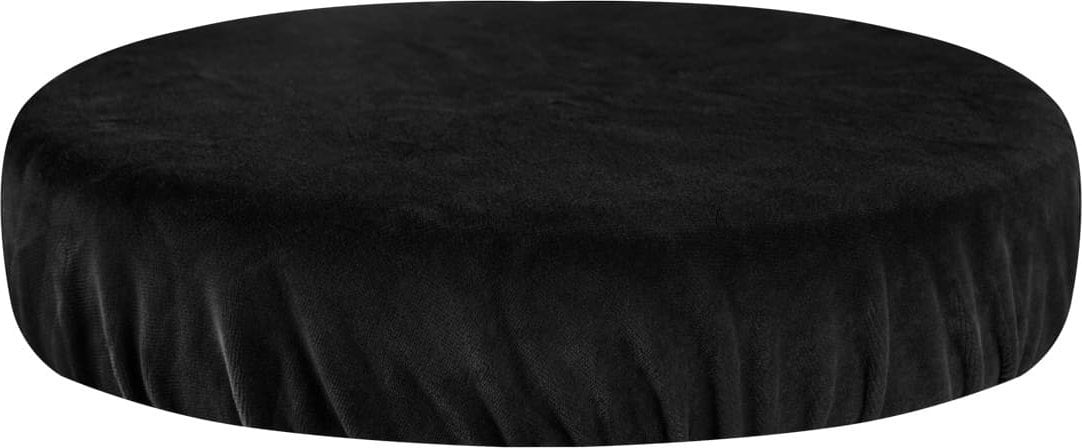 Activeshop Pokrowiec na taboret welur czarny