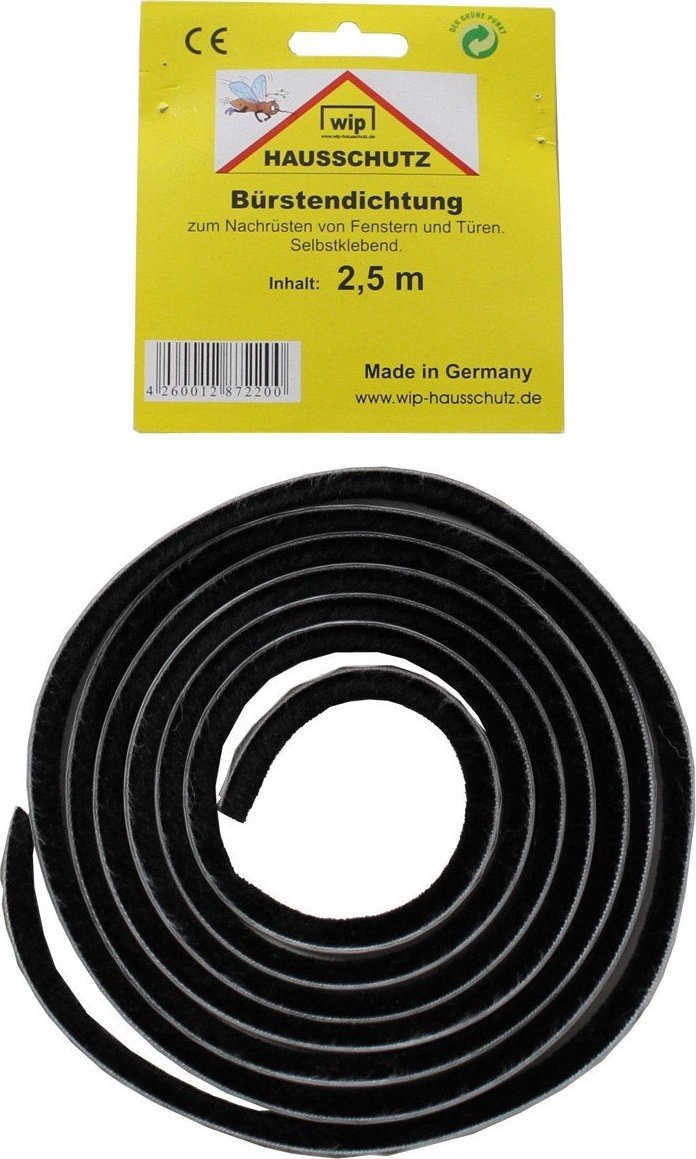 MFH USZCZELKA SZCZOTKOWA WIP NA OKNA I DRZWI 2,5 M