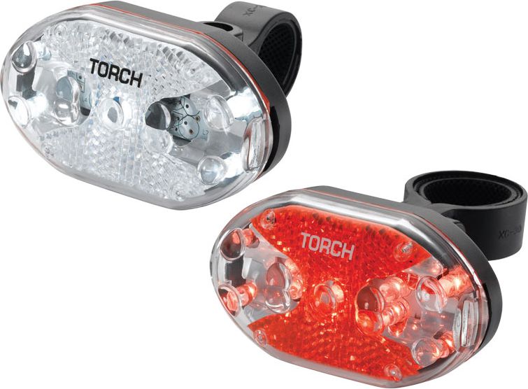 TORCH Zestaw lampki CYCLE LIGHT SET WHITE BRIGHT 5X + TAIL BRIGHT 5X (TOR-54039)