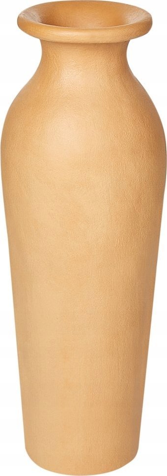 Beliani Wazon dekoracyjny z terakoty 60 cm pomarańczowy MUAR