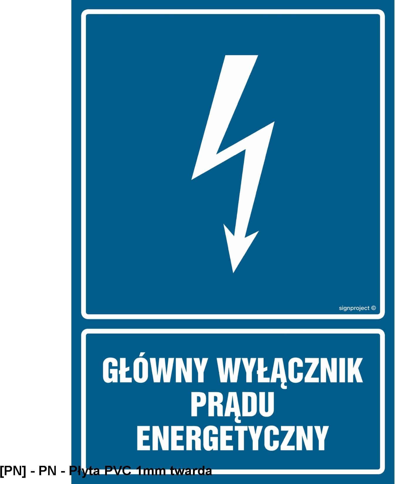HG015 - Główny wyłącznik energetyczny prądu 100x150