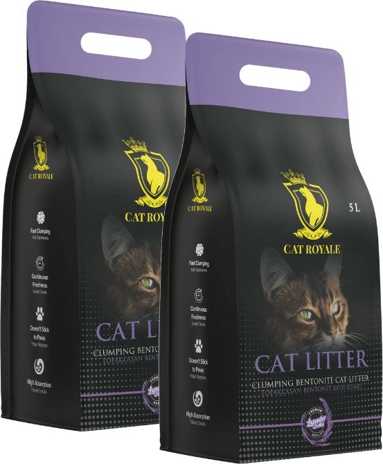 Żwirek dla kota Cat Royale Cat Royale Lawenda żwirek bentonitowy 2x5l