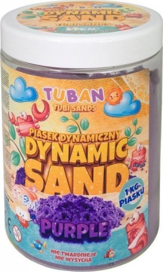 TUBAN Piasek dynamiczny fioletowy 1kg