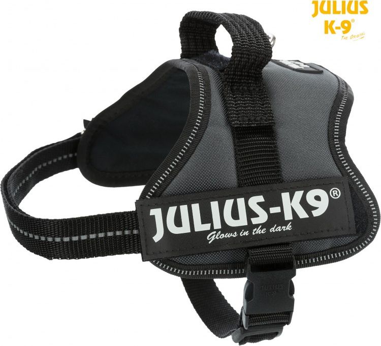Trixie Julius-K9® Powerharness® szelki, dla psa, antracyt, Mini-Mini/S: 40–53 cm/22 mm