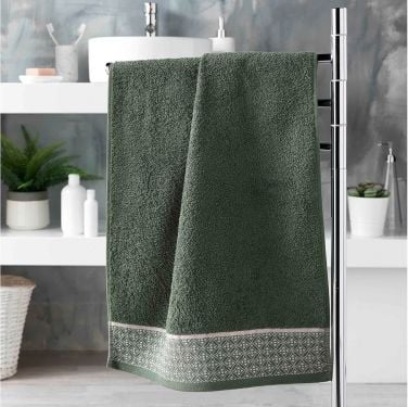 Douceur d`Interieur RĘCZNIK BELINA - Zielony 50x90