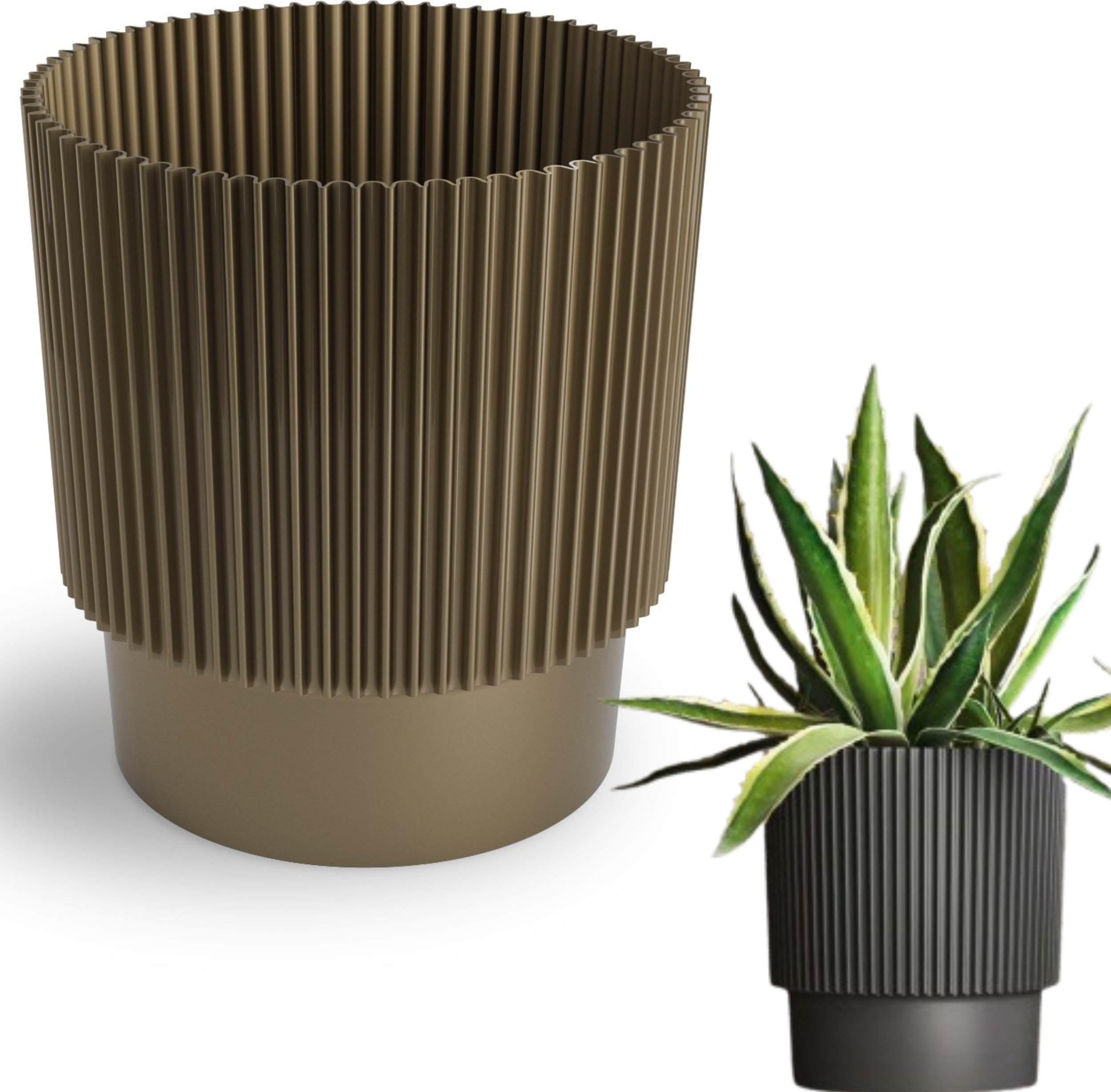 Doniczka okrągła ELSA DEL15 Osłonka na kwiaty