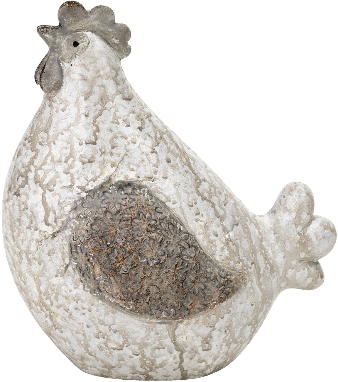 Figurka Kura kremowo-brązowa 18,5 cm