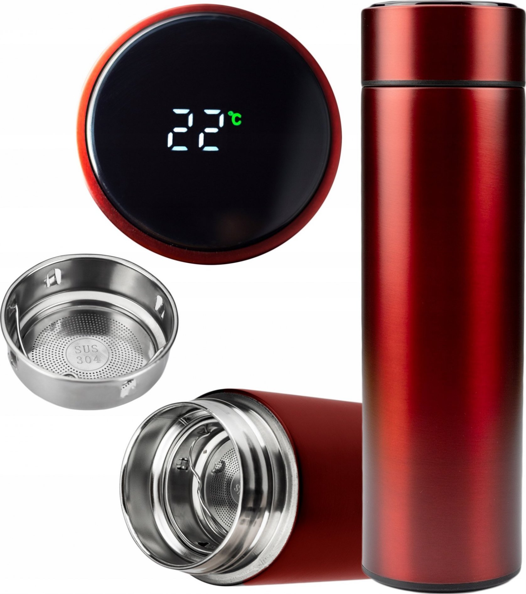 PrzydaSie Kubek Termiczny Smart 500Ml Termos Butelka Lcd