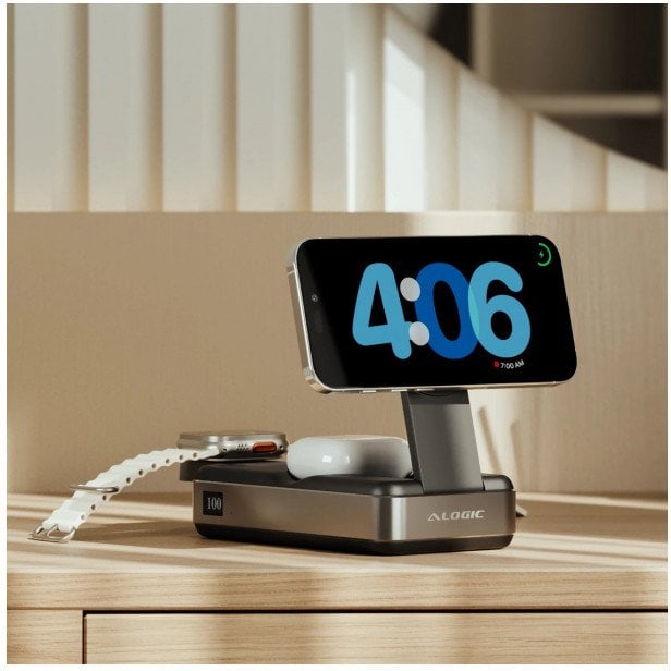 Alogic Roam 6-in-1 Powerbank 21.000 mAh with Qi2 + 100W USB-C