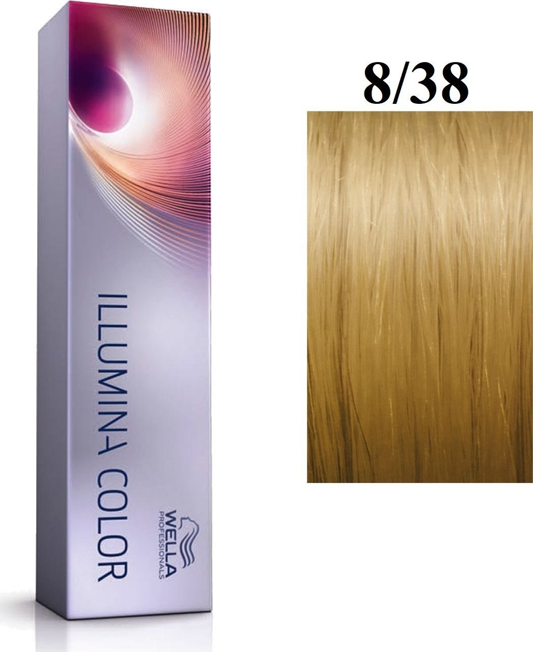 Wella Professionals Wella Professionals, Illumina Color, Permanent Hair Dye, 8/38 Light Blonde Golden Blue, 60 ml For Women