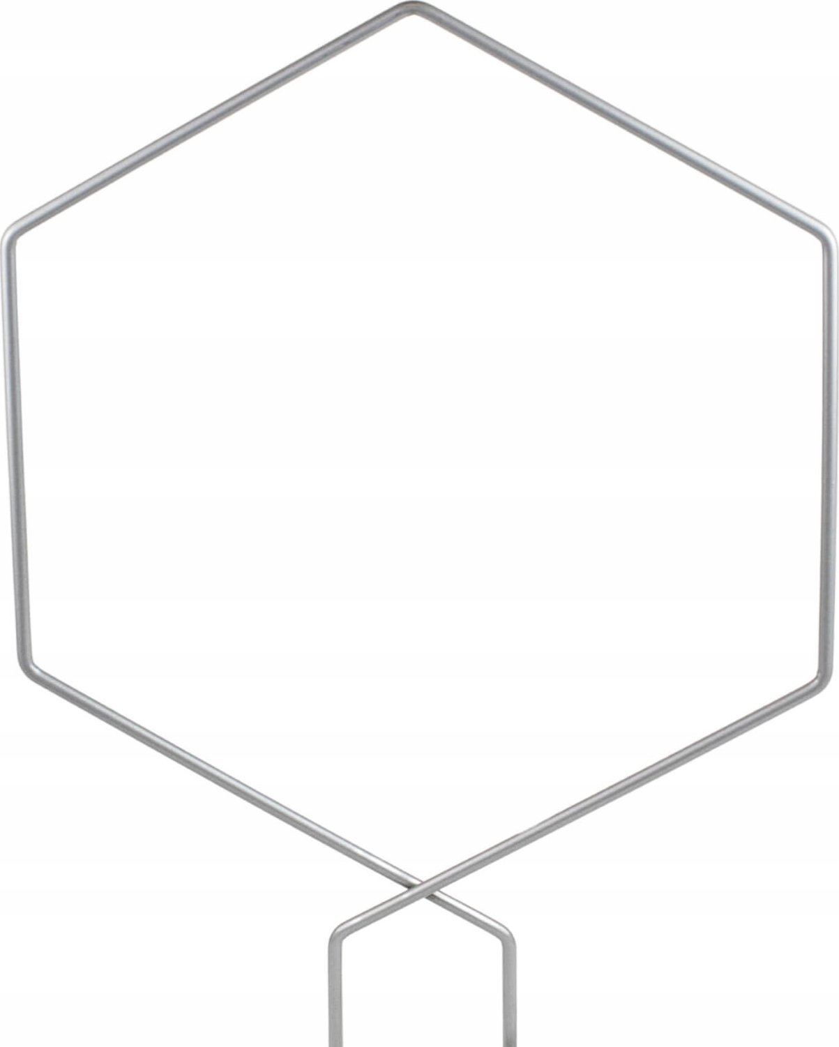 PODPÓRKA NA KWIATY HEKSAGON SREBRNA