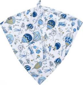 PULP BAMBOO Pieluszka Bambusowa z Jonami Srebra (Balony niebieskie)