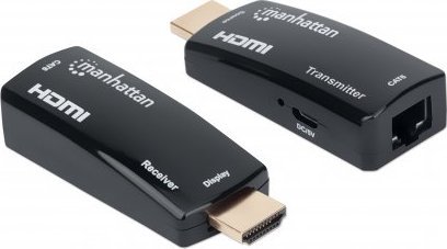 System przekazu sygnału AV Manhattan MANHATTAN kompakter 1080p HDMI over Ethernet Extender Kit