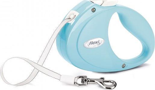 Trixie Smycz automatyczna Puppy taśma 2 m kol. jasny niebieski