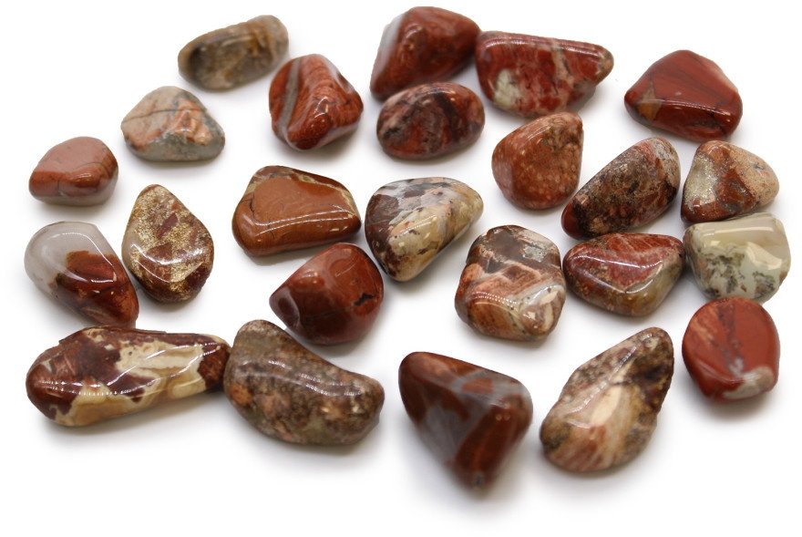 Kamień Afrykański Mały - Jasny Jaspis | 24 sztuki