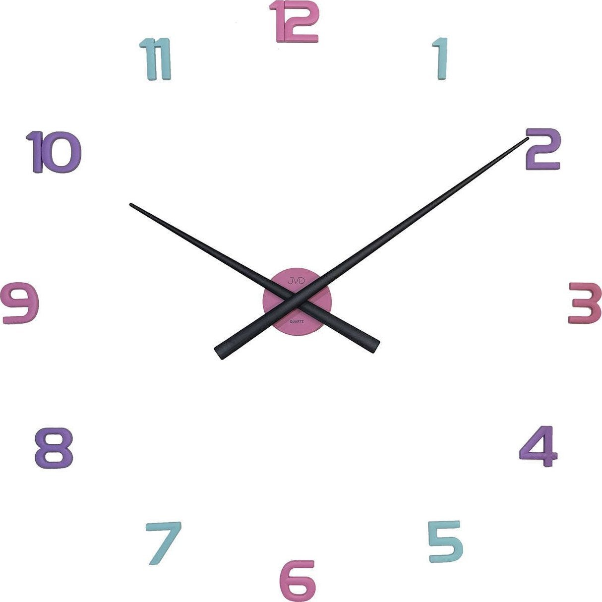 JVD Zegar ścienny naklejany kolorowy JVD HT466.1 na ścianę, szybę..