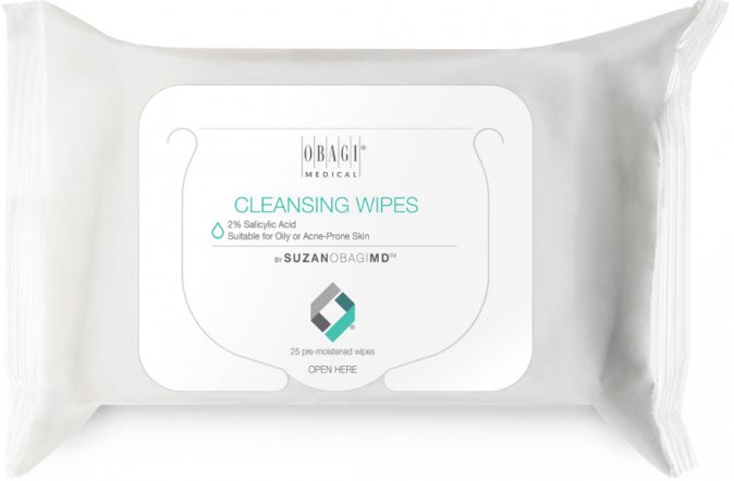 Obagi SUZANOBAGIMD Chusteczki do oczyszczania twarzy dla skóry tłustej i skłonnej do trądziku 25 szt.