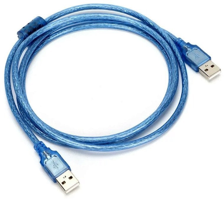 Kabel USB Roger USB-A - USB-A 1.5 m Niebieski (4752168117866)