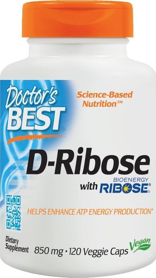 DOCTORS BEST D-Ryboza - D-Ribose 850 mg (120 kaps.) Doctors Best