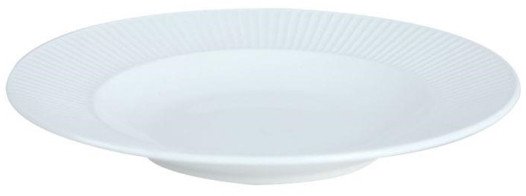 PLATE VERTICAL LINES WHITE 22CM