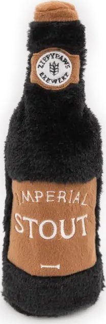 Zippy Paws Zabawka dla psa Trzaskająca pluszowa butelka Stout