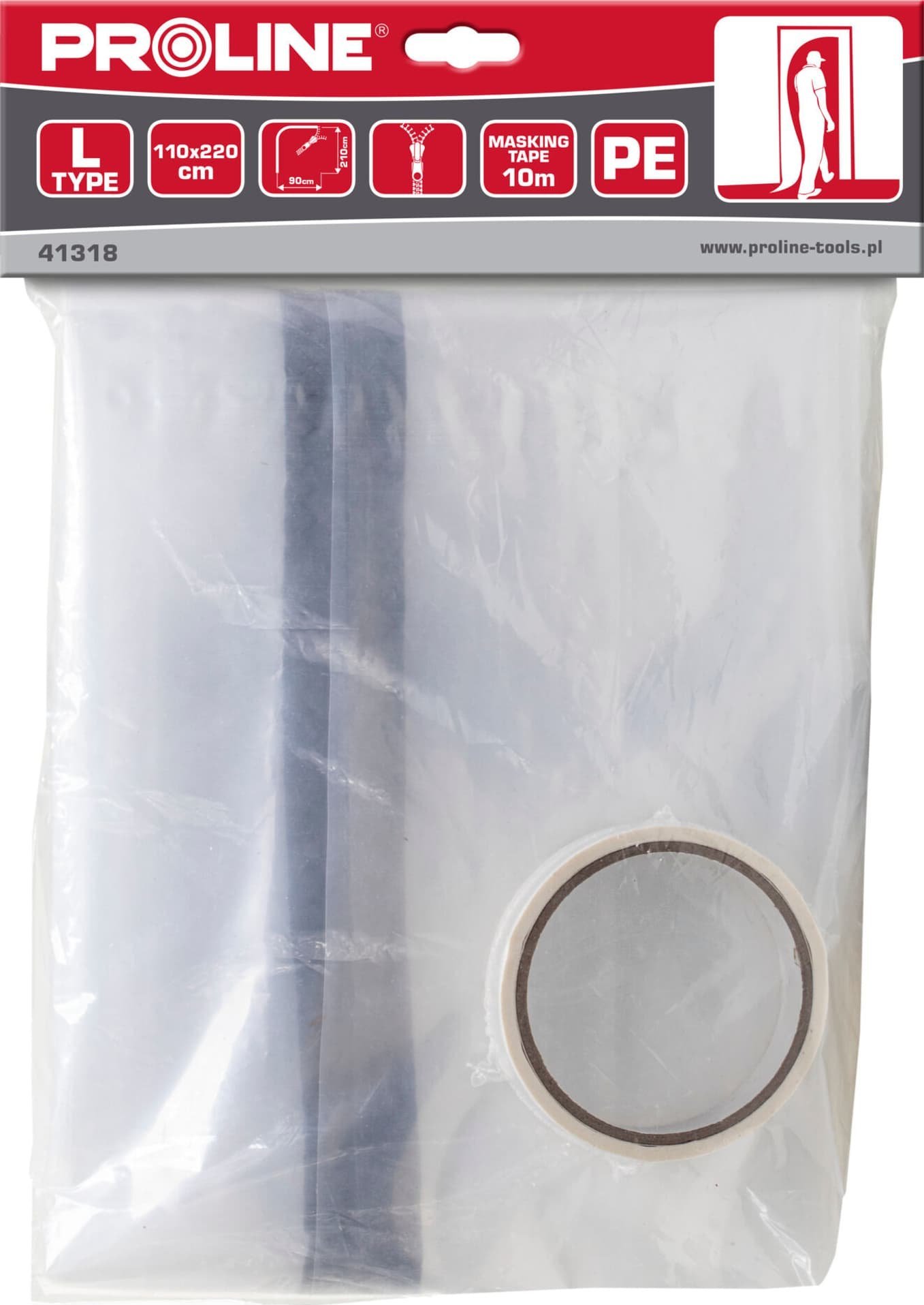 Pro-Line KURTYNA PRZECIWPYŁOWA Z ZAM. TYP "L", 110CM X 220CM, PROLINE