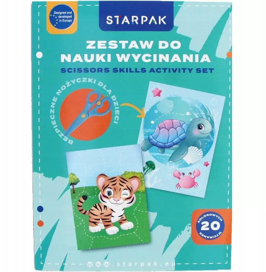 ZEST DO NAUKI WYCINANIA A4 NOZ ANIMALS STKPB1/24