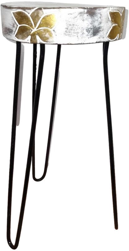 Stojak z Drewna Albasia - Bielony