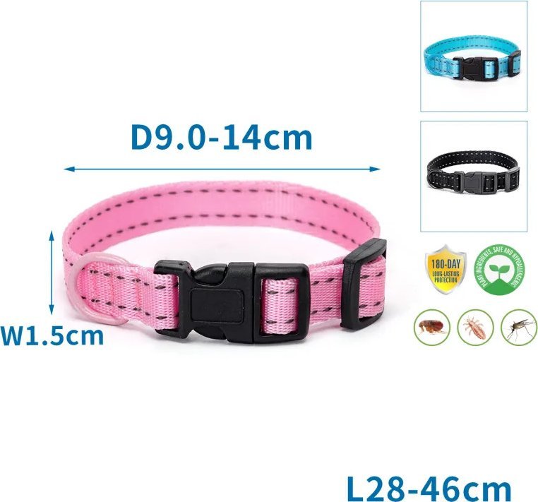Nobleza Obroża przeciw wszom dla psa trzy kolory Obroża przeciw wszom dla psa trzy kolory
