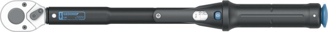 Gedore GEDORE Torque wrench TORCOFLEX UK (black/blue, 10-50Nm)