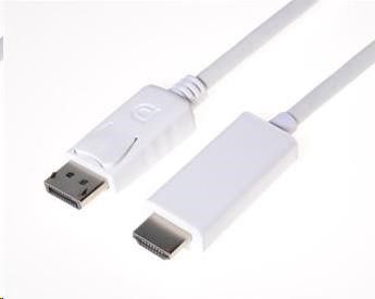 Kabel PremiumCord DisplayPort - HDMI 2m biały (kportadk01-02)