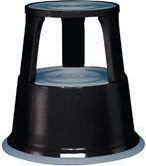 Wedo Taboret na rolkach, metal., kolor czarny