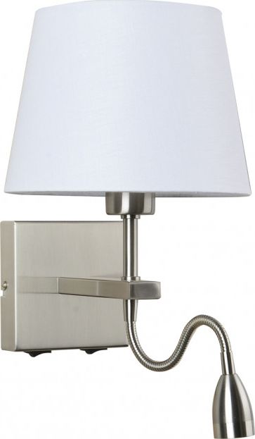 Kinkiet Italux Kinkiet biały Italux Norte LED WL-1122-2-BL-SN-RO-WH