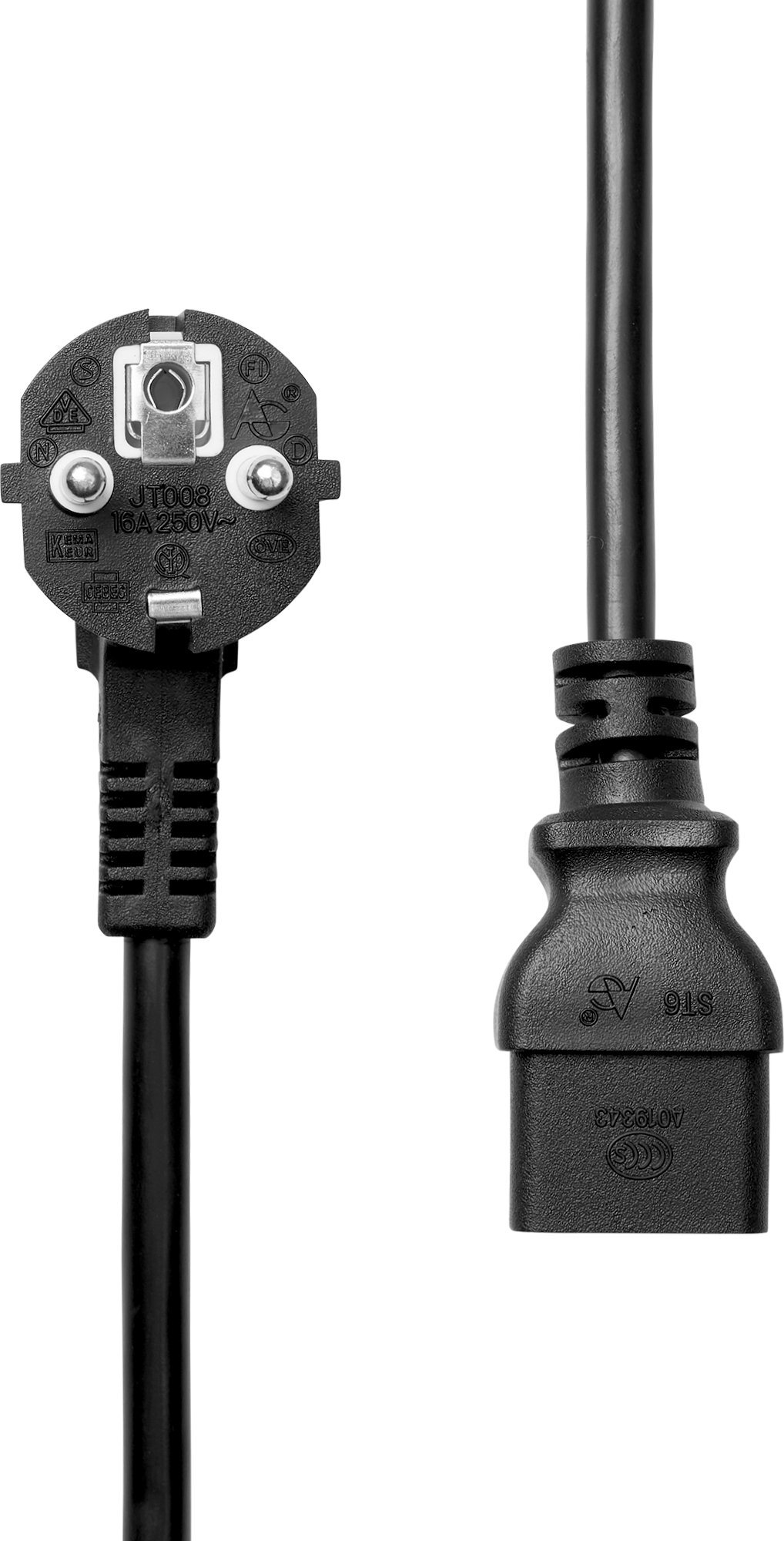 Kabel zasilający ProXtend ProXtend Power Cord Schuko Angled to C19 1M