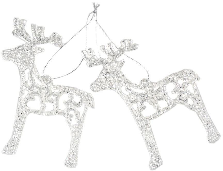 Reniferki z brokatem 2szt