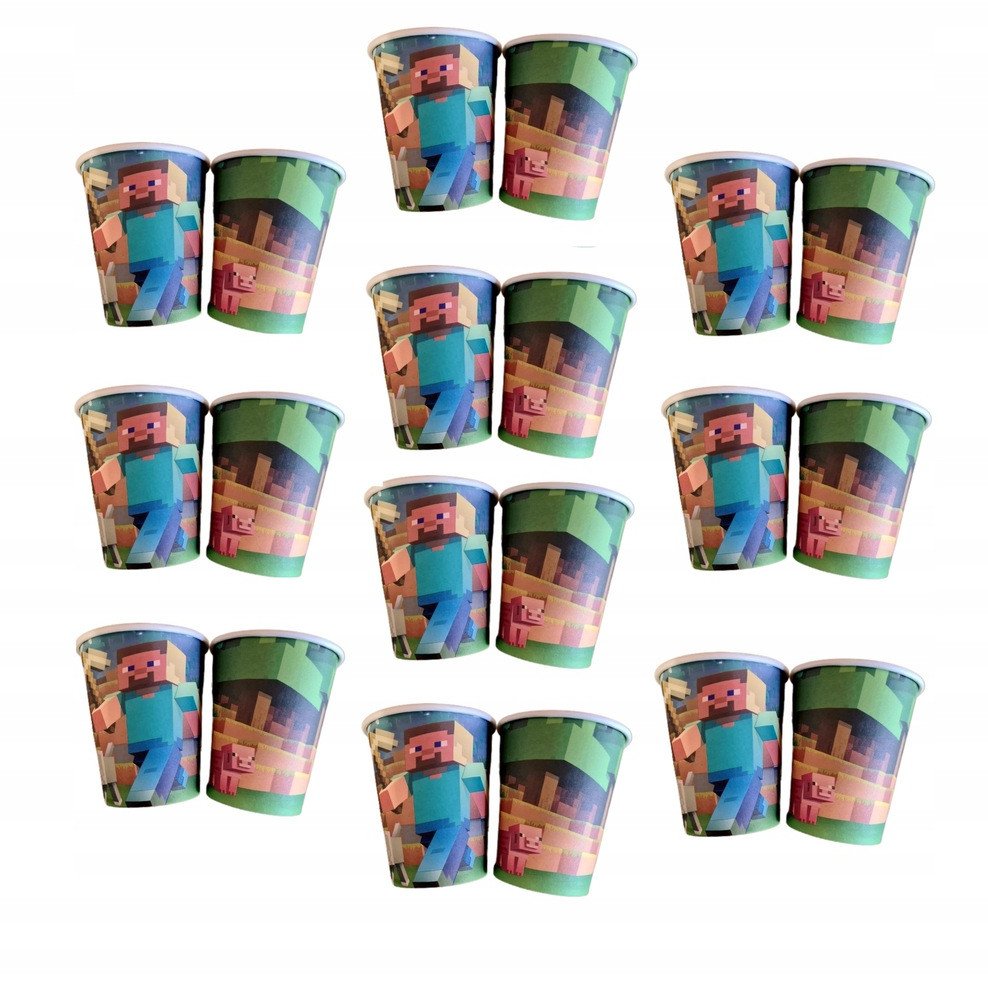 Grajlandia Kubeczki Papierowe Jednorazowe - MINECRAFT - 10 szt