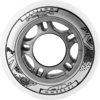 Nils Extreme PU 70x24mm 82A białe kółka (4 szt.) (16-30-008)