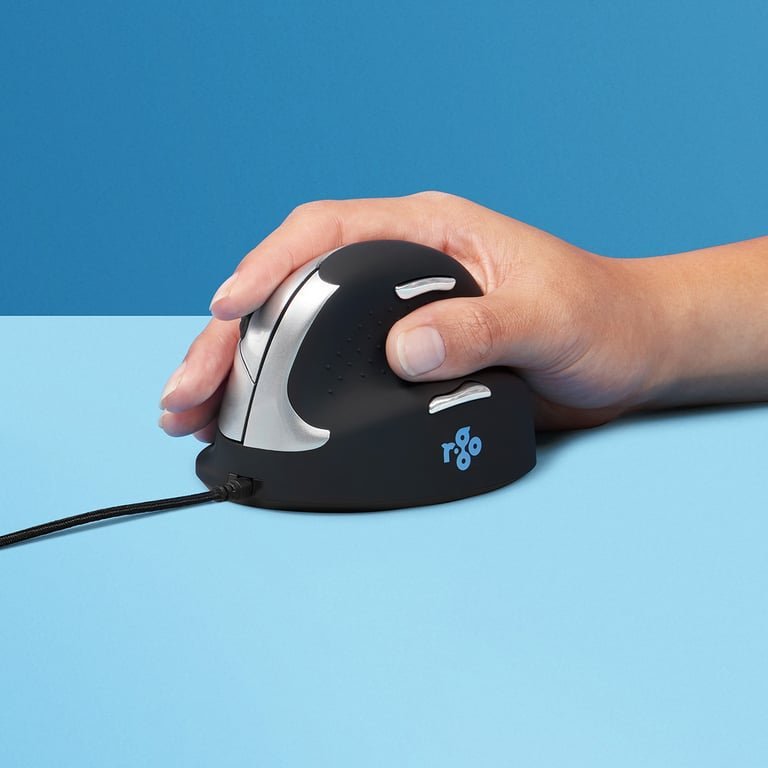 Mysz R-GO Tools R-Go Tools HE Mouse R-Go HE Break, ergonomiczna myszka, rozmiar średni, praworęczna, przewodowa