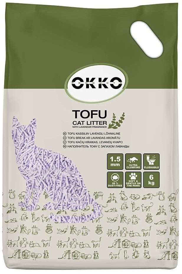 CAT LITTER TOFU LAVENDER SCENT 6KG