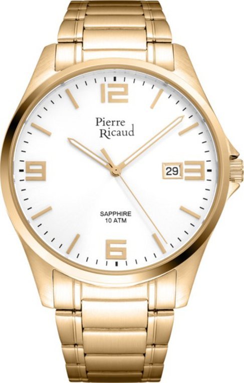 Zegarek Pierre Ricaud Zegarek męski Pierre Ricaud P91076.1153Q złoty