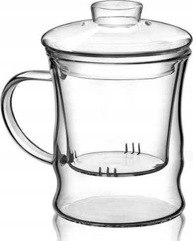 Pan i Pani Gadżet Kubek Szklanka Termiczna Z Zaparzaczem Podwójna Ścianka Prezent 350ml