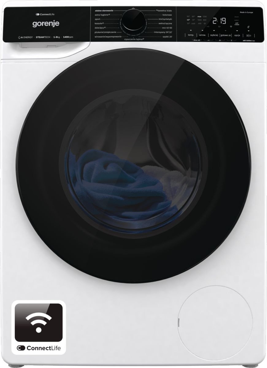 Gorenje Wolnostojące pralka, 8 kg, 1400 obr/min