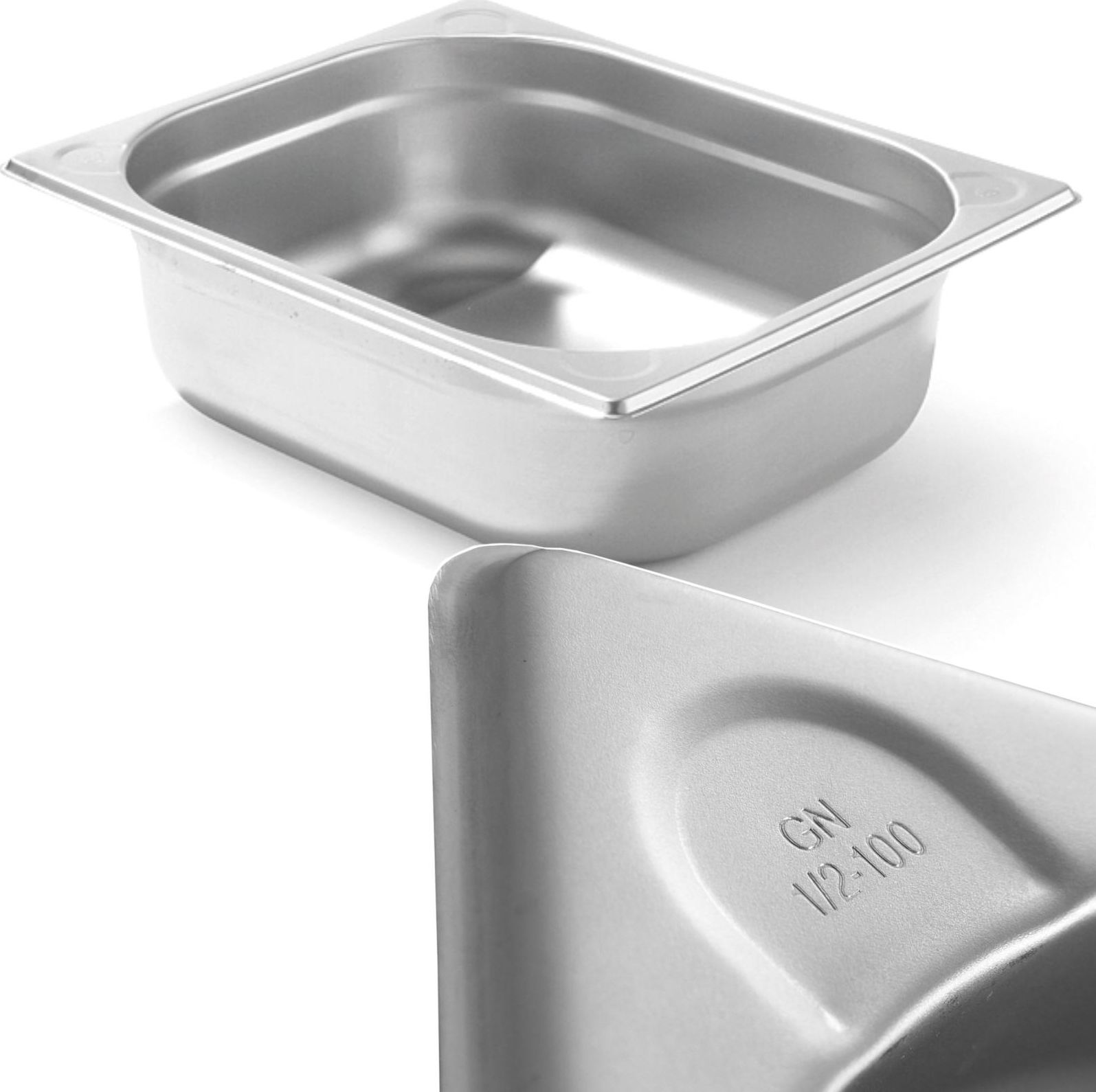 Hendi Pojemnik GN 1/2 stalowy Kitchen Line wys. 100 mm - Hendi 806333 Pojemnik GN 1/2 stalowy Kitchen Line wys. 100 mm - Hendi 806333