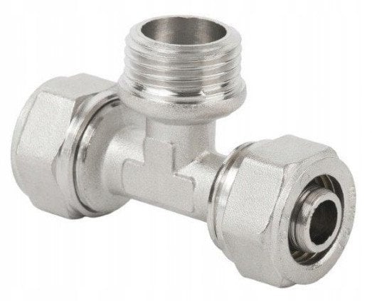 PEX.T.GZ16X3/4 TRÓJNIK 16X3/4 GZ PEX SKRĘCANY // PX-R.T.16X3/4 GZ